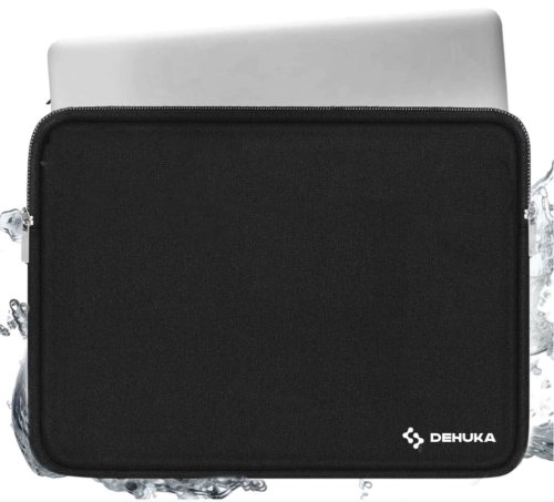 Funda Notebook Dehuka 13" Neopreno Resistente Agua Negro