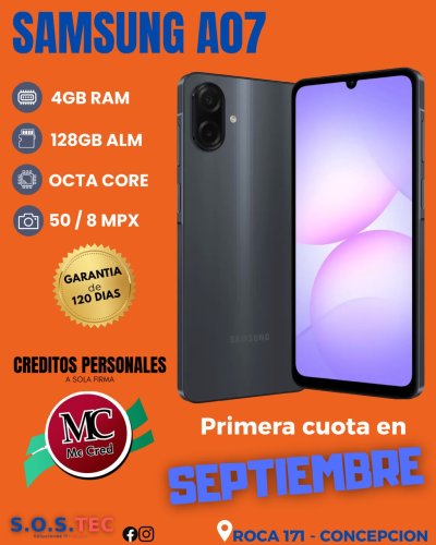 SAMSUNG A07 4GB/128GB